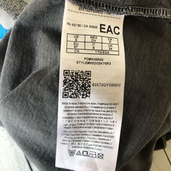 Guess Men’s Graphic Grey Muscle Tee Shirt Sz Small - Picture 4 of 8